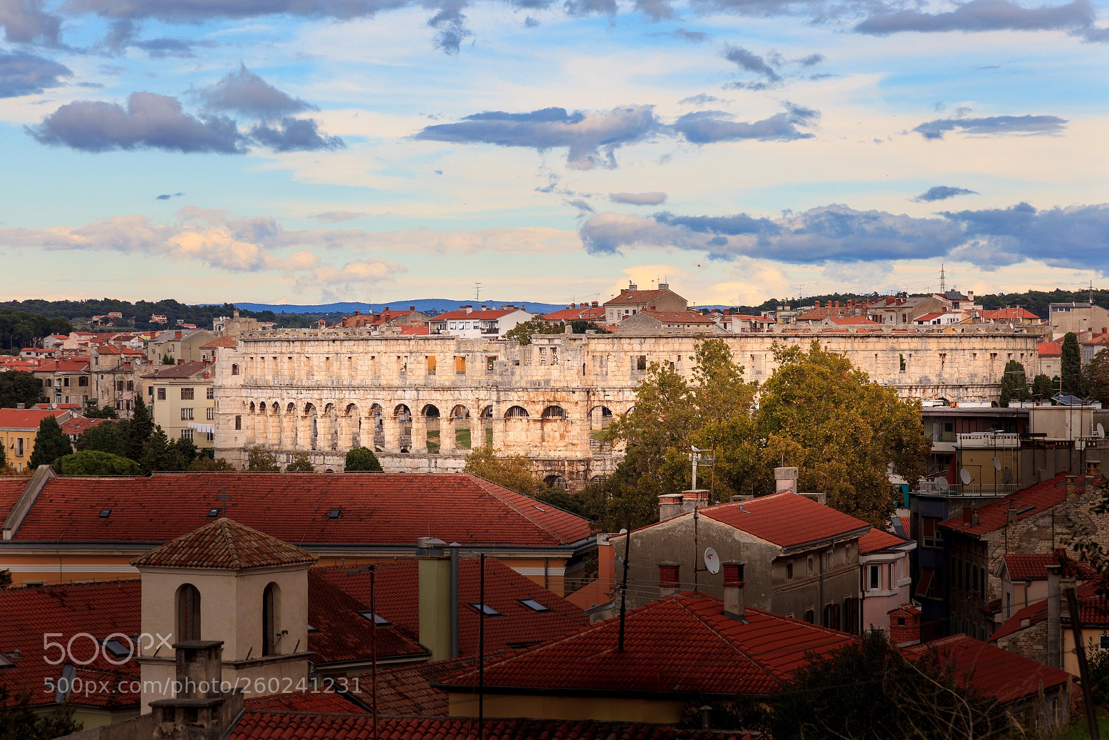 Canon EOS 5D Mark II sample photo. Roman amphitheater in pula photography