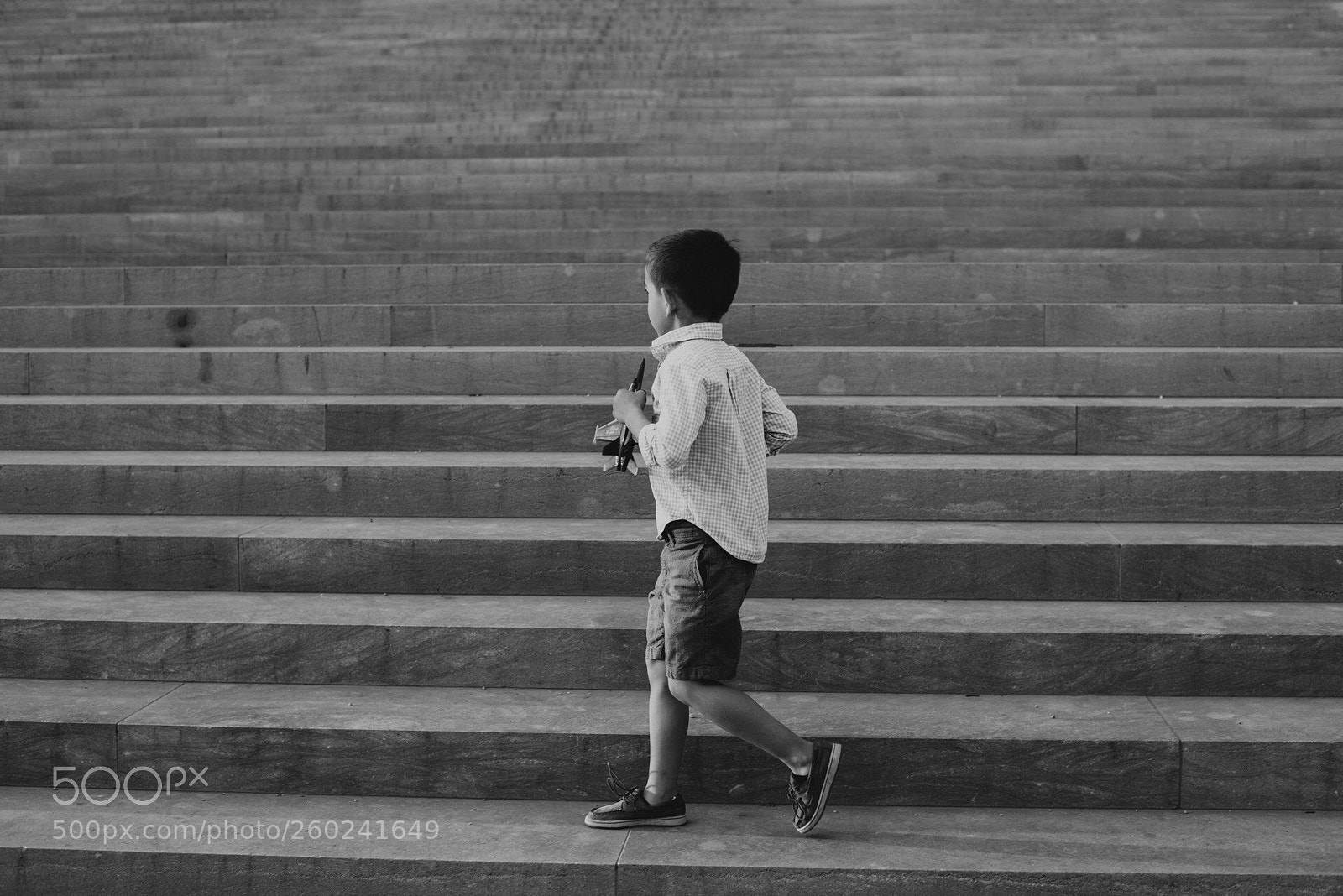 Nikon D750 sample photo. Boy running on steps photography