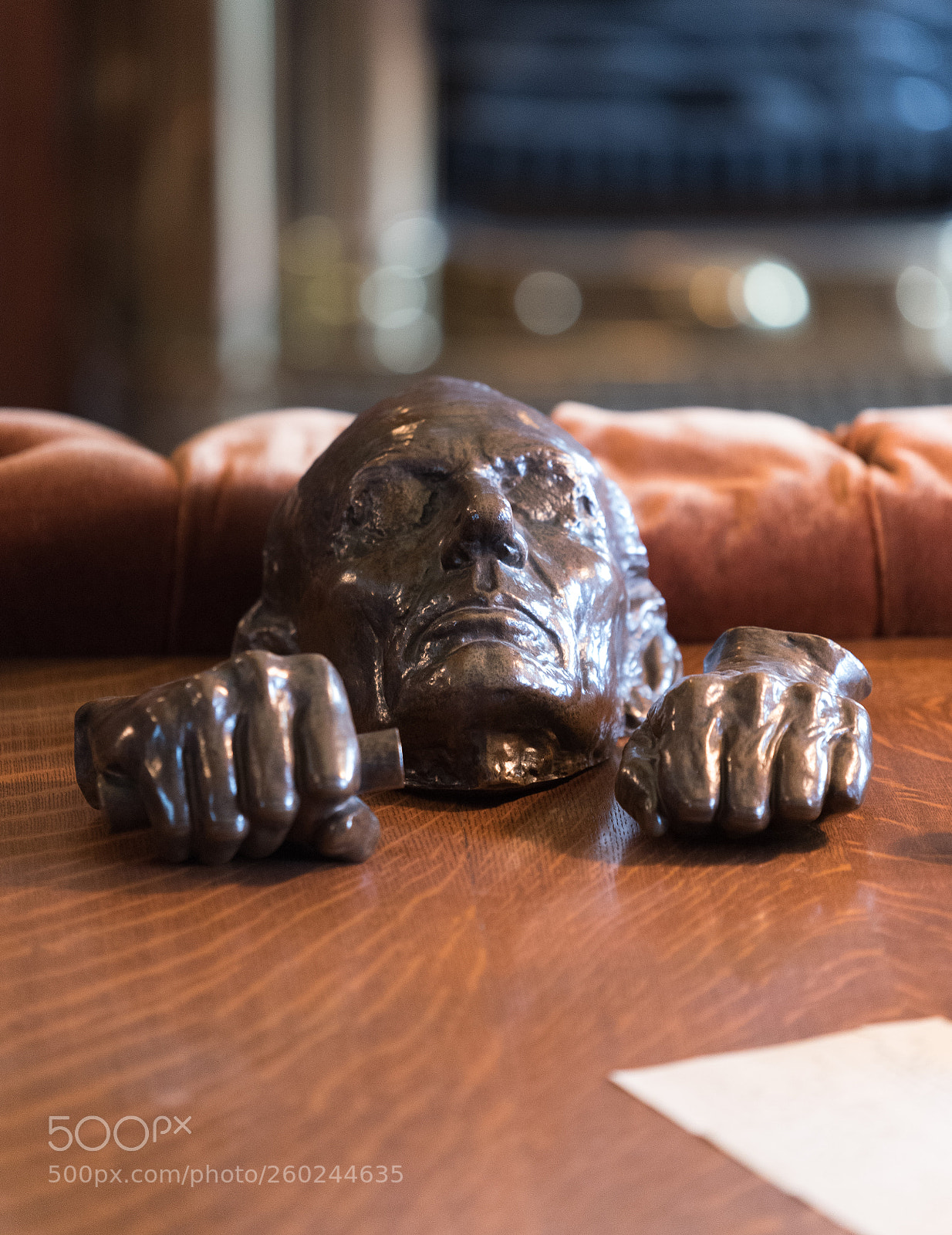 Nikon D750 sample photo. Abraham lincoln bronze mask photography