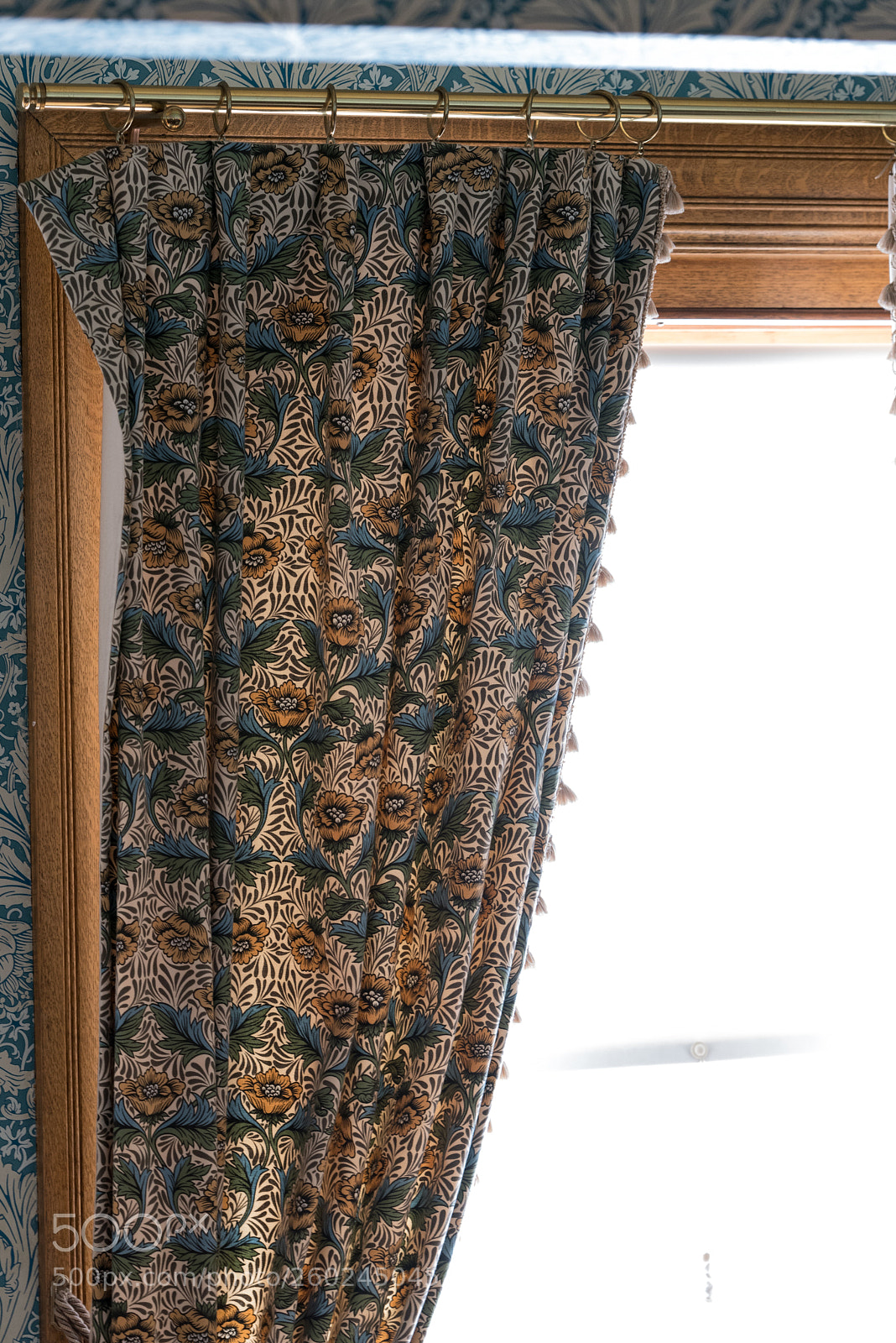 Nikon D750 sample photo. Big old colorful curtains photography