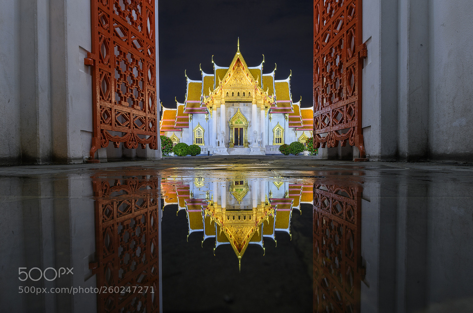 Nikon D850 sample photo. Marble temple, wat benchamabopit photography