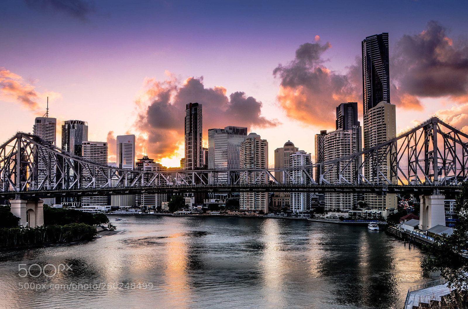 Nikon D7000 sample photo. Magical sky over brisbane photography