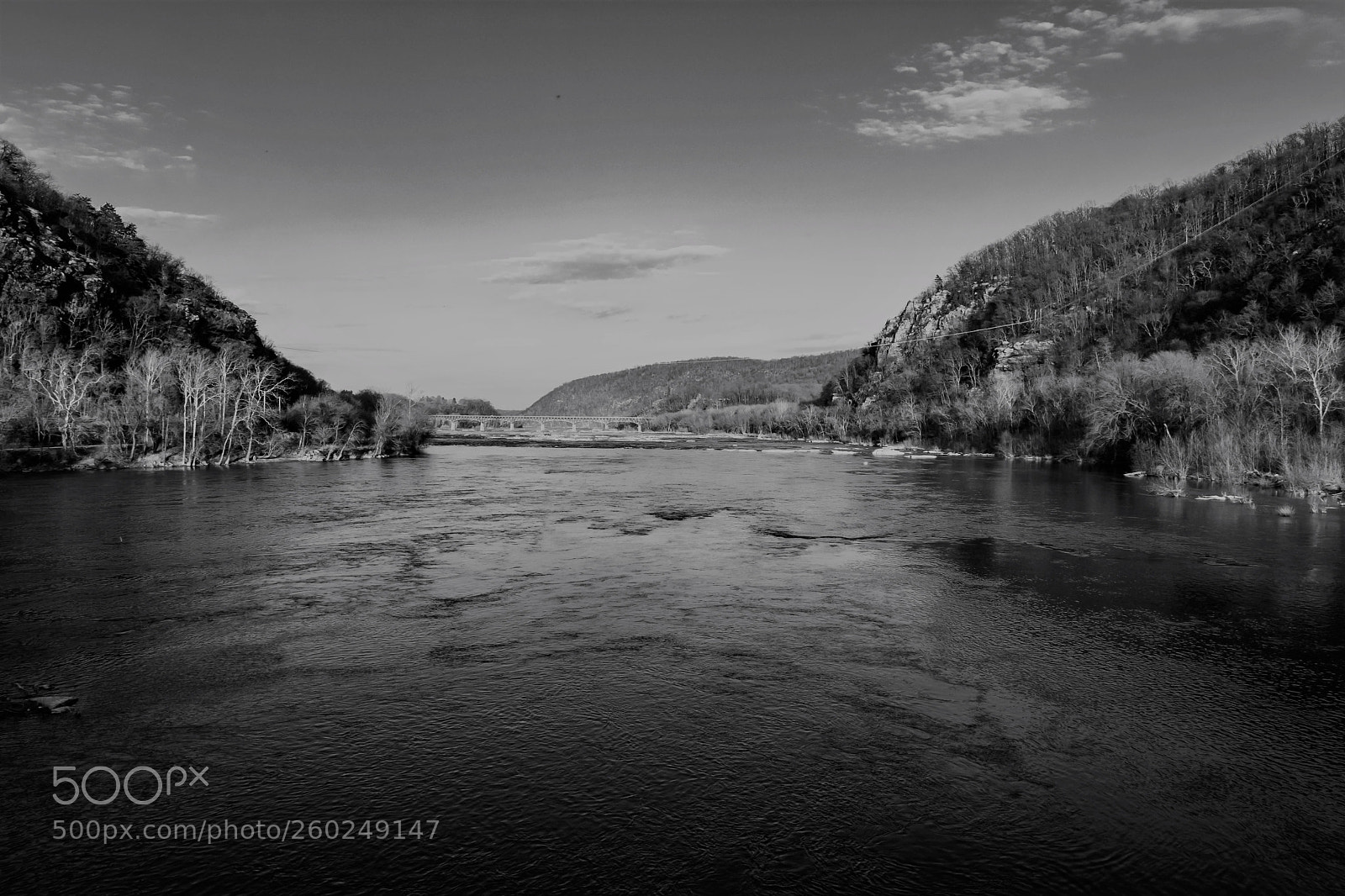Nikon D7100 sample photo. Black white river photography