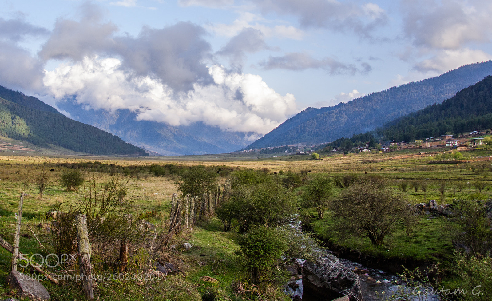 Nikon D7000 sample photo. Phobjikha valley photography