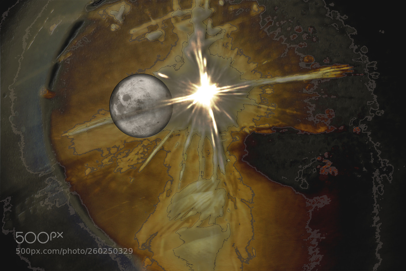 Nikon D600 sample photo. Dark star with moon photography