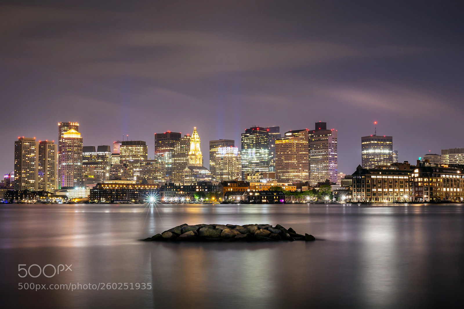 Canon EOS 6D sample photo. Boston night view photography