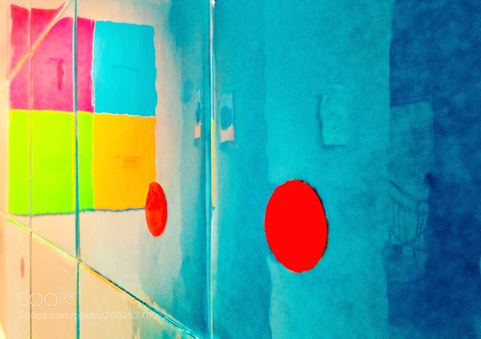 Apple iPhone 5s sample photo. Tile reflections abstract photography
