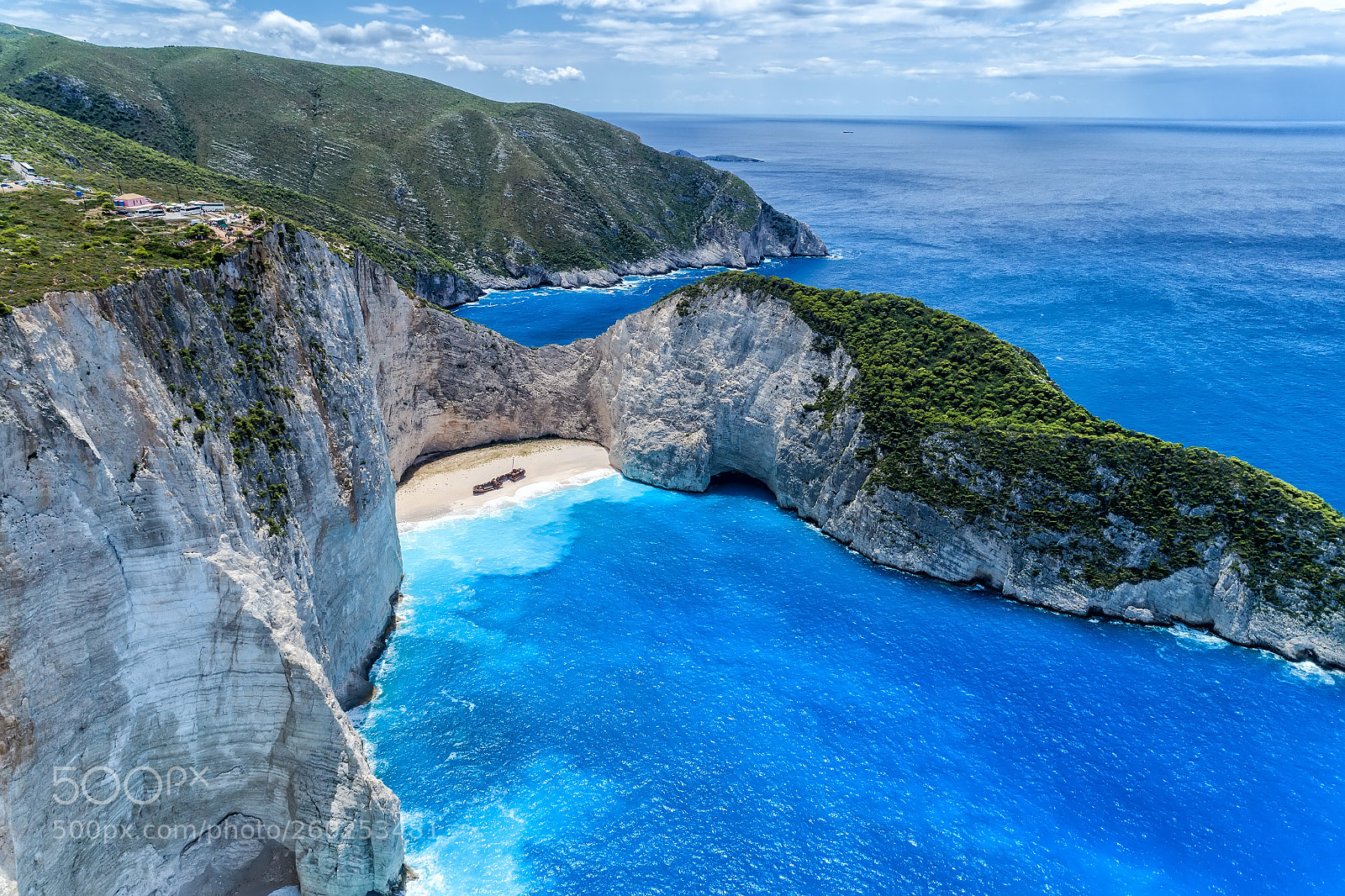 DJI FC6310 sample photo. Aerial view of navagio photography