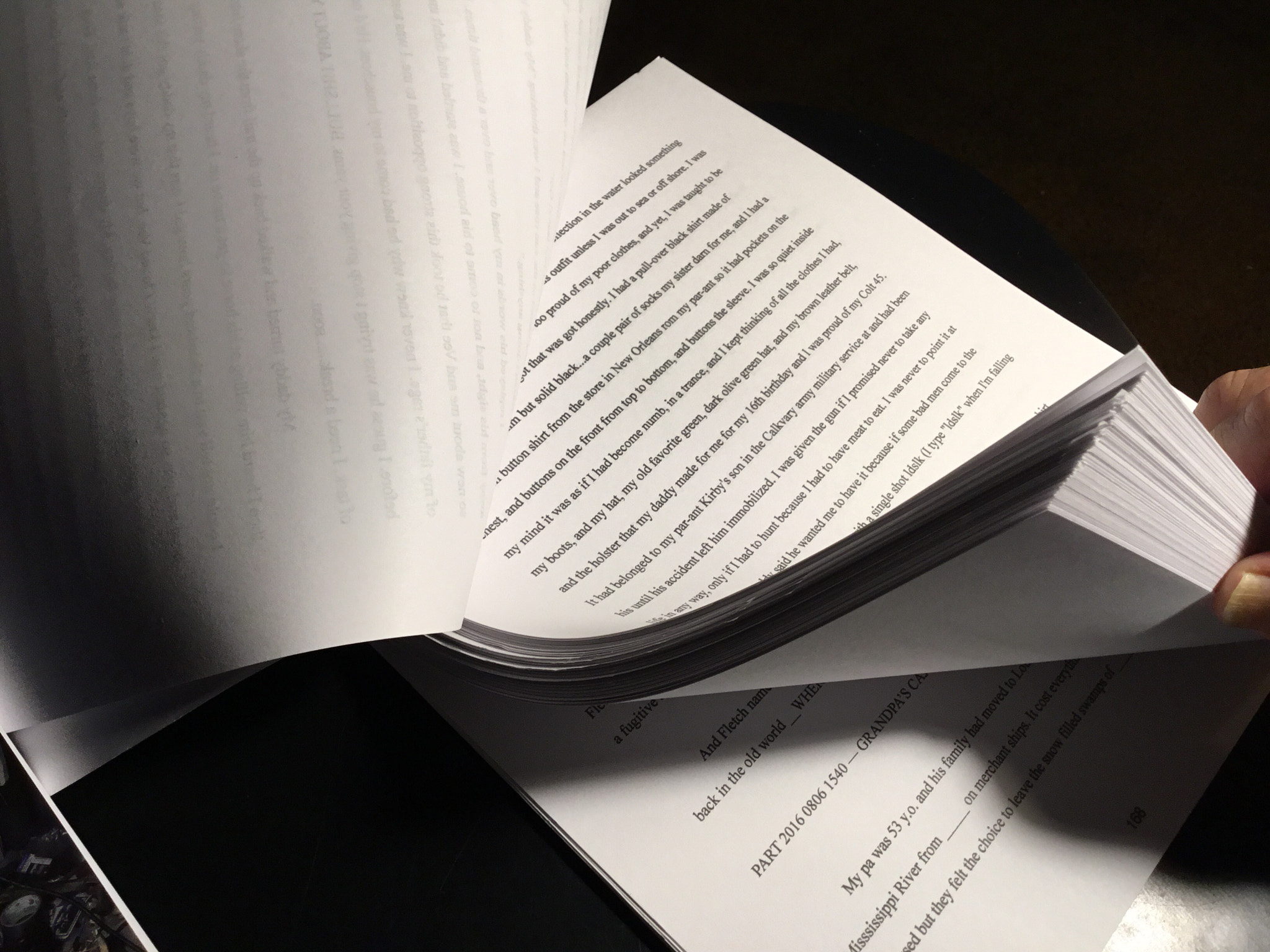 Apple iPad Pro sample photo. My first novel’s clean copy typed manuscript.
 photography