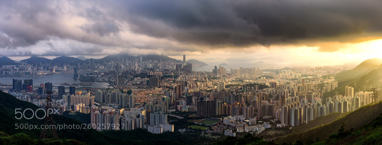 Nikon D750 sample photo. Panorama view of kowloon photography