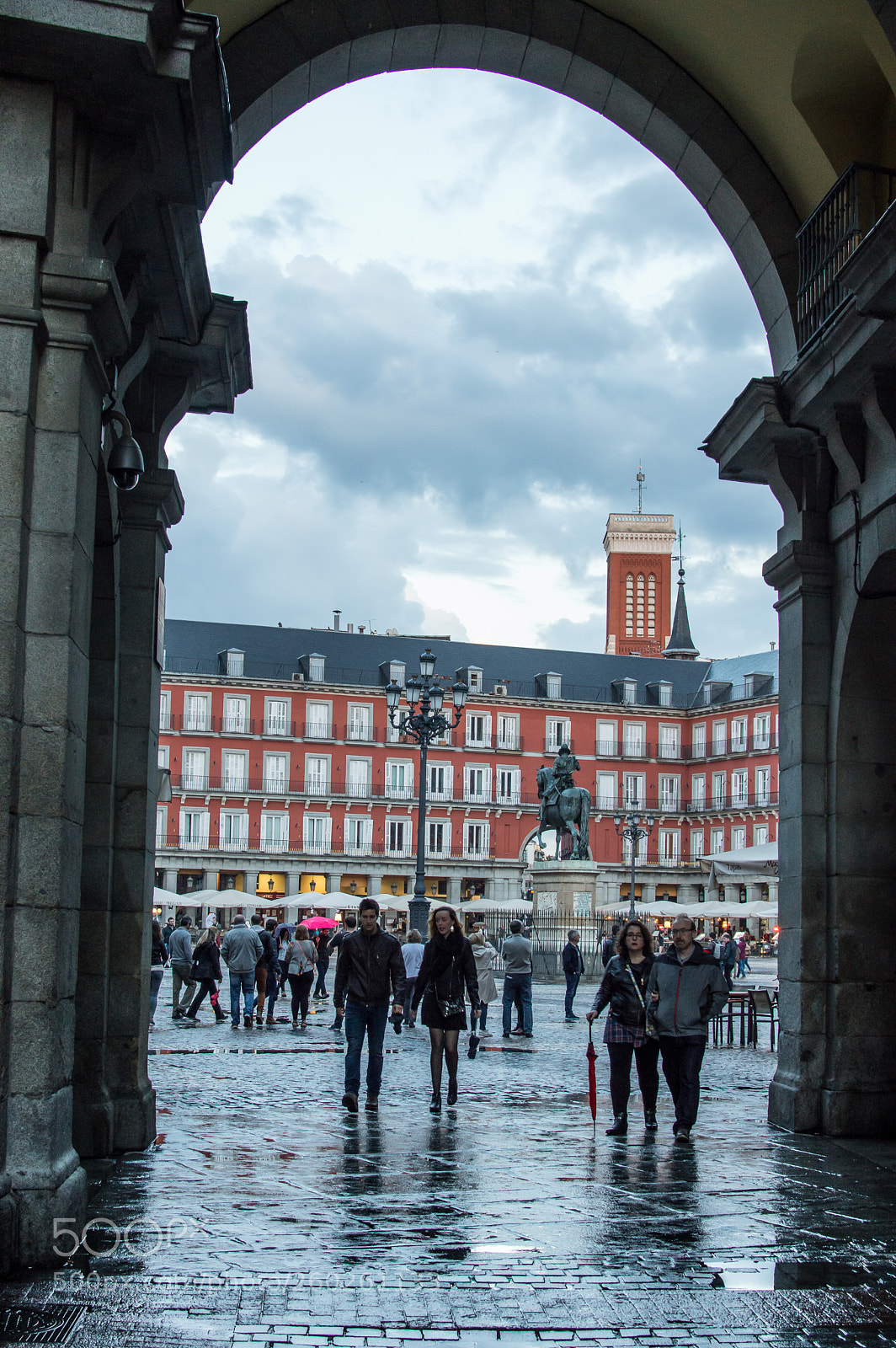 Nikon D3200 sample photo. Plaza mayor madrid photography