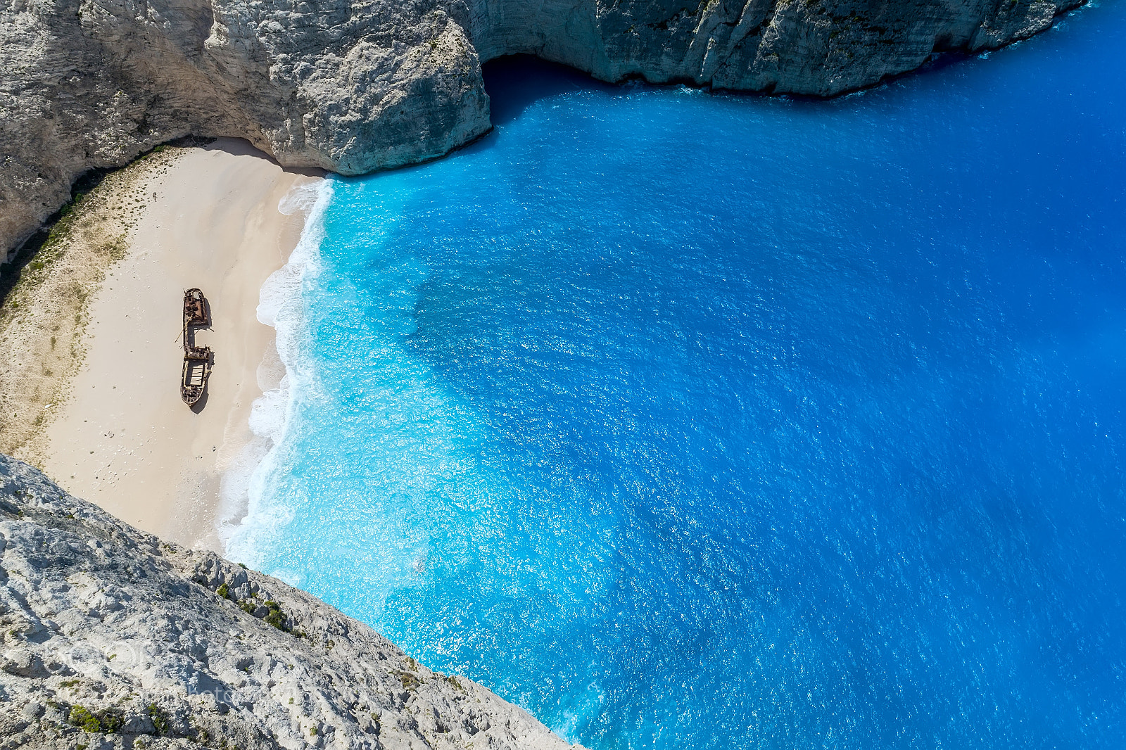 DJI FC6310 sample photo. Aerial view of navagio photography