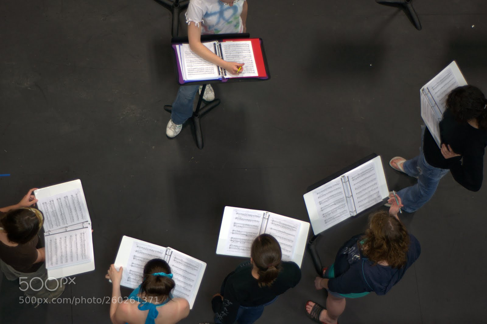 Nikon D90 sample photo. Singers rehearsing for play. photography
