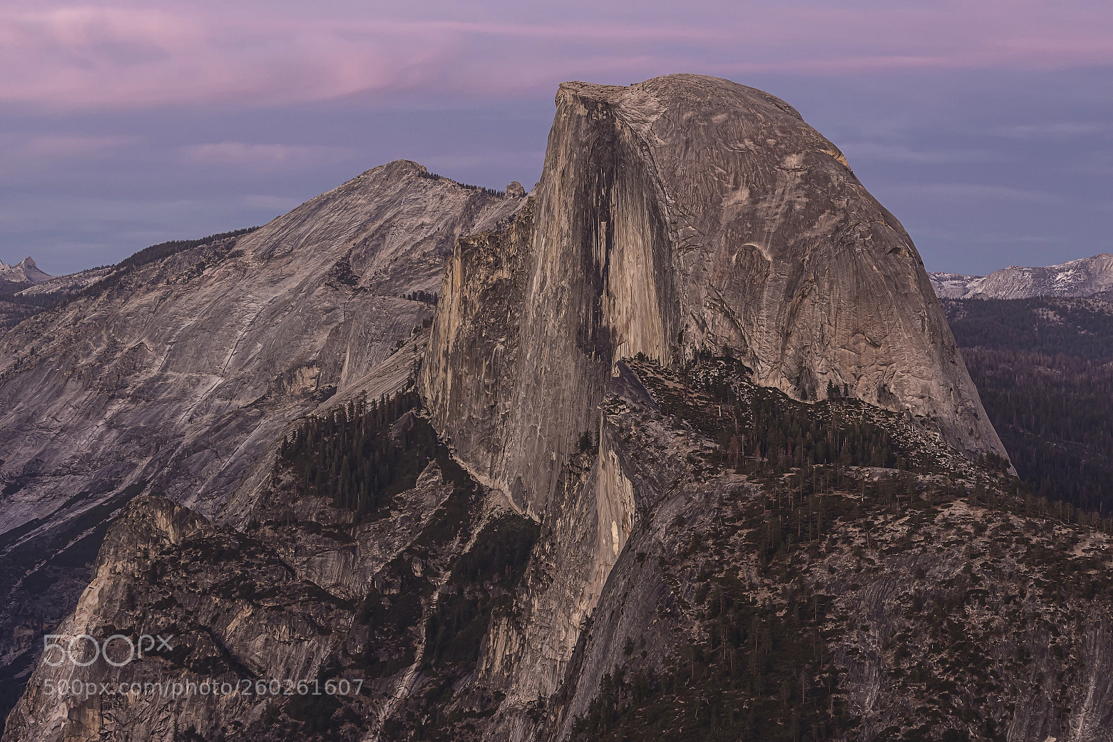 Canon EOS 100D (EOS Rebel SL1 / EOS Kiss X7) sample photo. Half dome at sunset photography