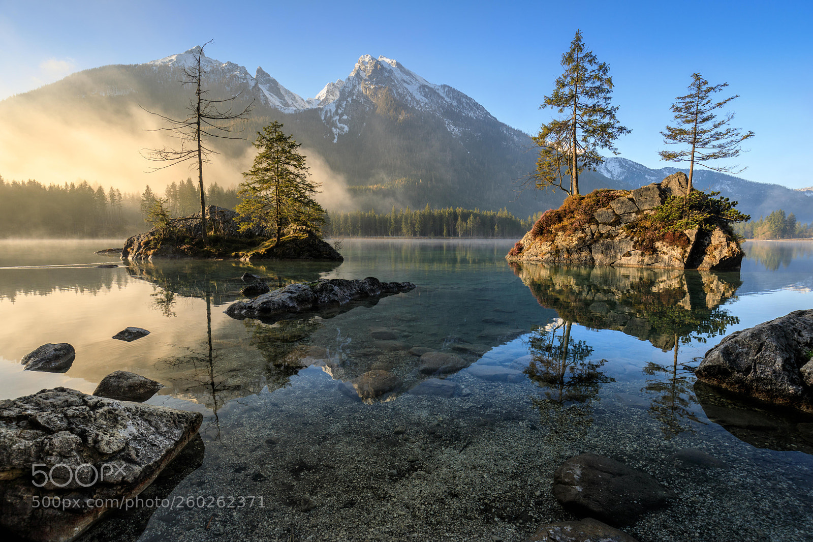 Canon EOS 5D Mark IV sample photo. Morning at lake hintersee photography