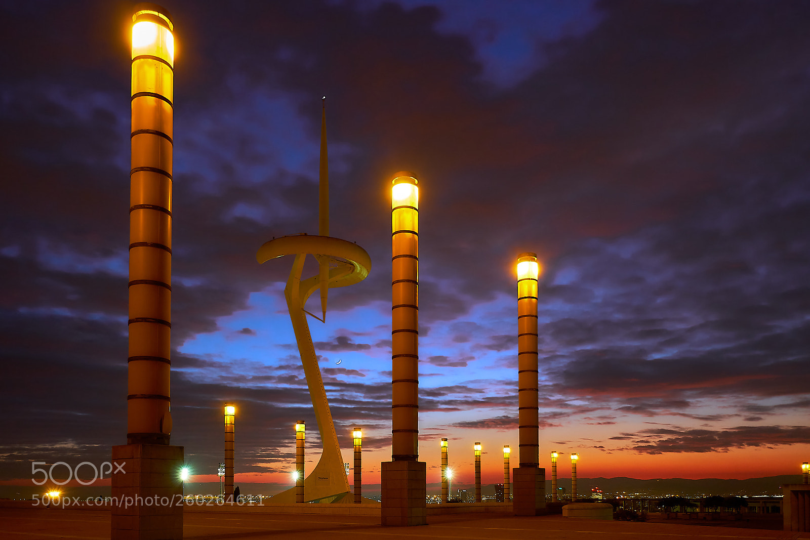 Fujifilm X-T2 sample photo. Barcelona olympic park at photography