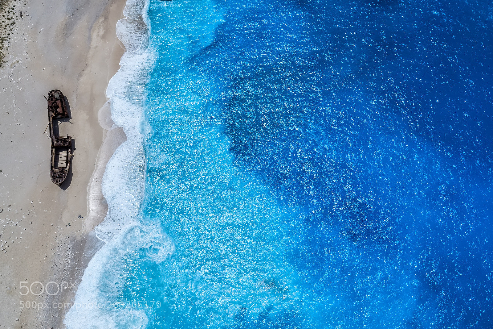 DJI FC6310 sample photo. Aerial view of navagio photography