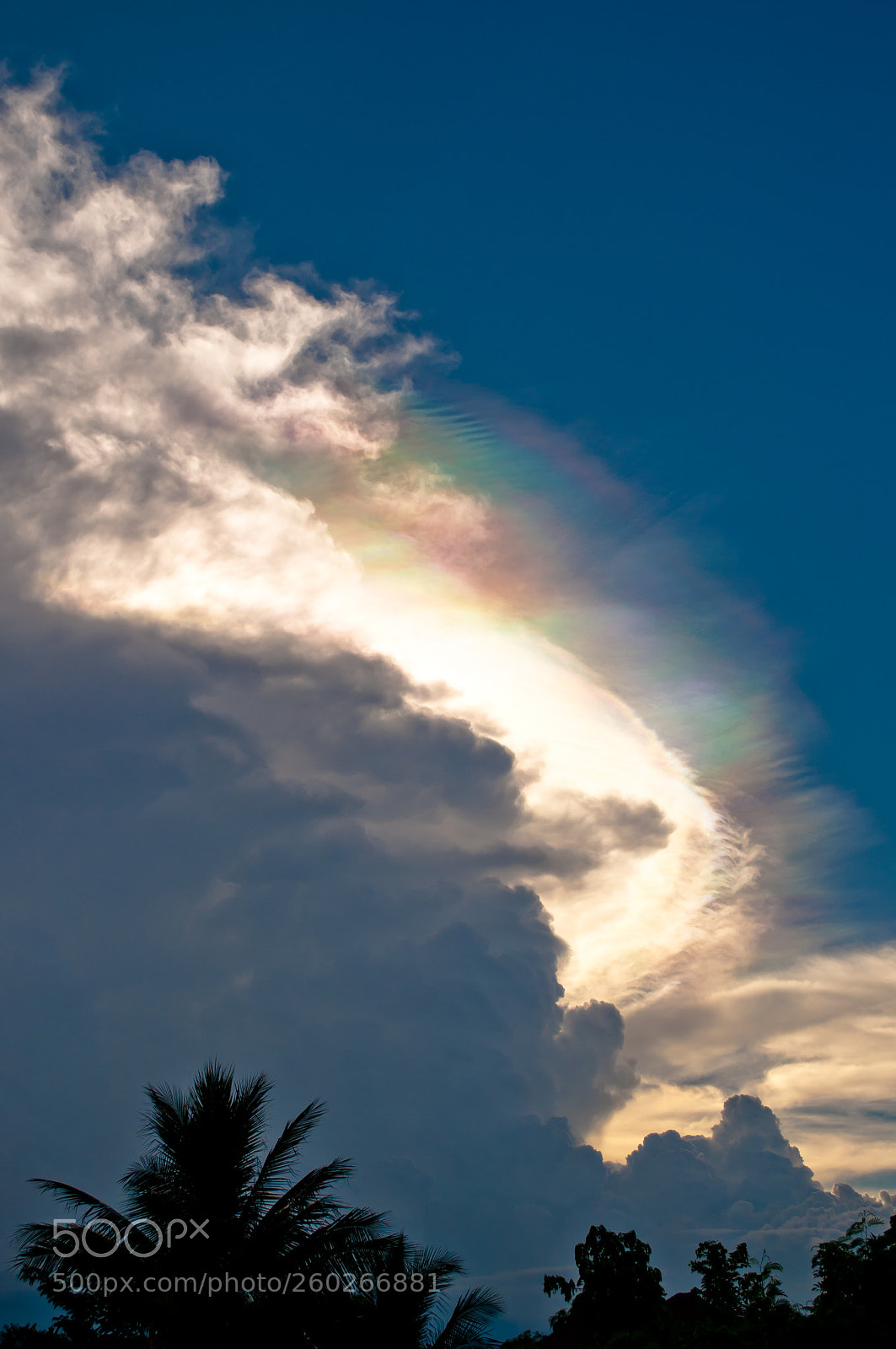 Nikon D5000 sample photo. Beautiful rainbow clouds photography