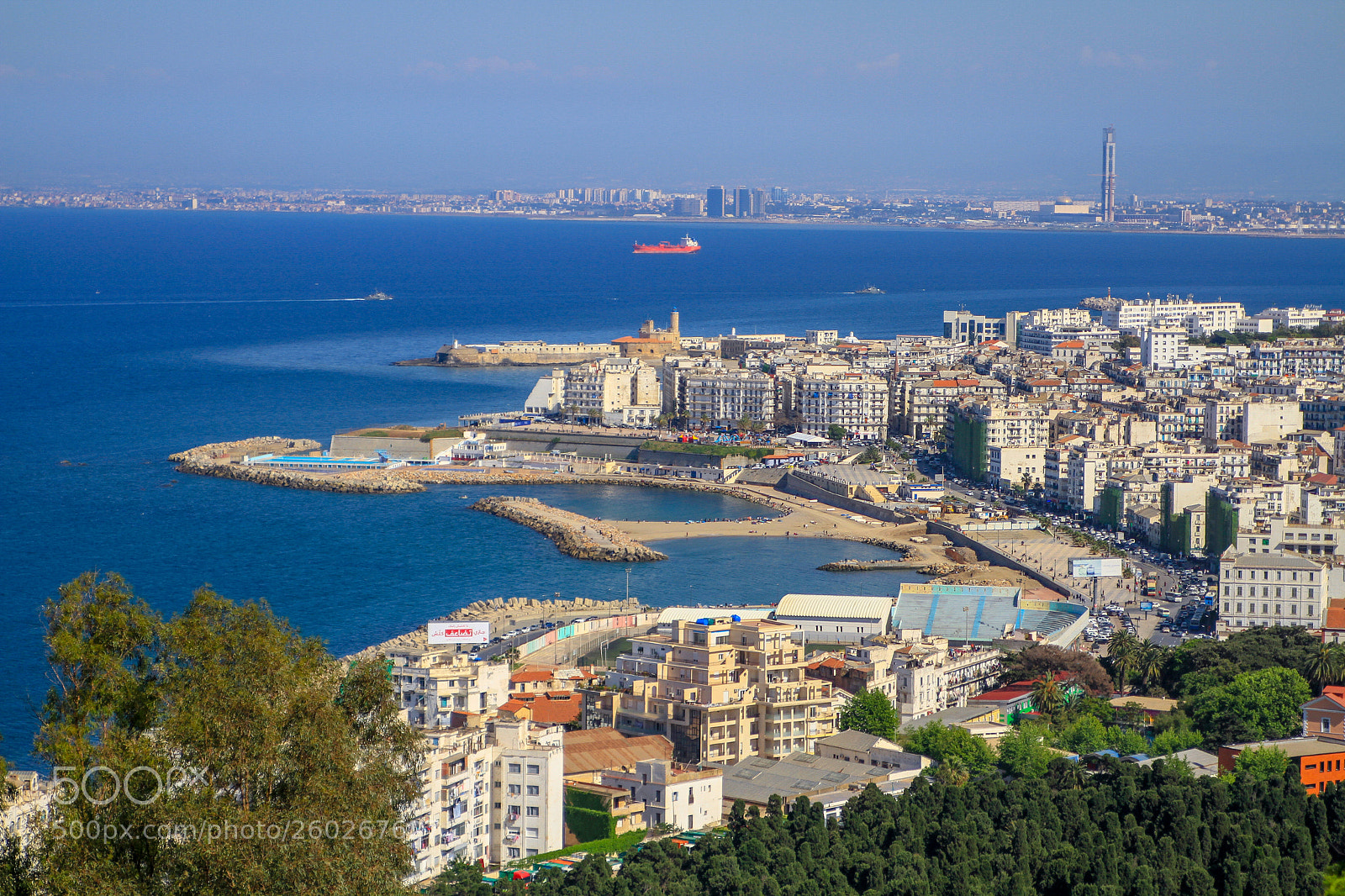 Canon EOS 7D sample photo. Algiers bay blue sky photography