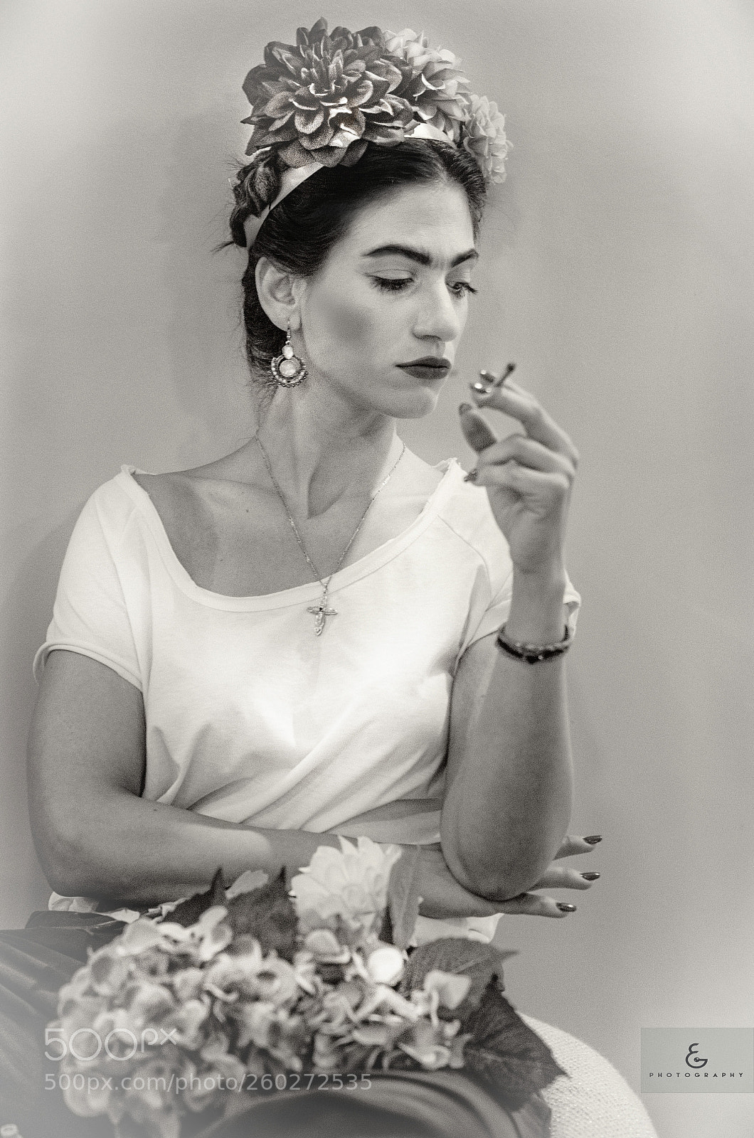 Nikon D7000 sample photo. Frida in sepia photography