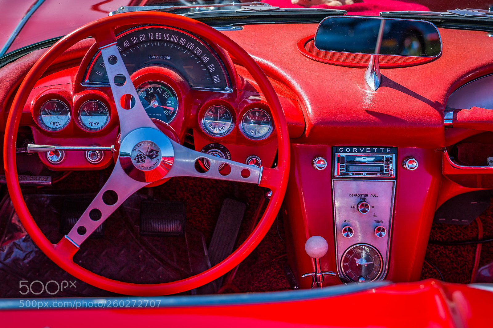 Canon EOS 6D sample photo. 1962 chevrolet corvette dashboard photography