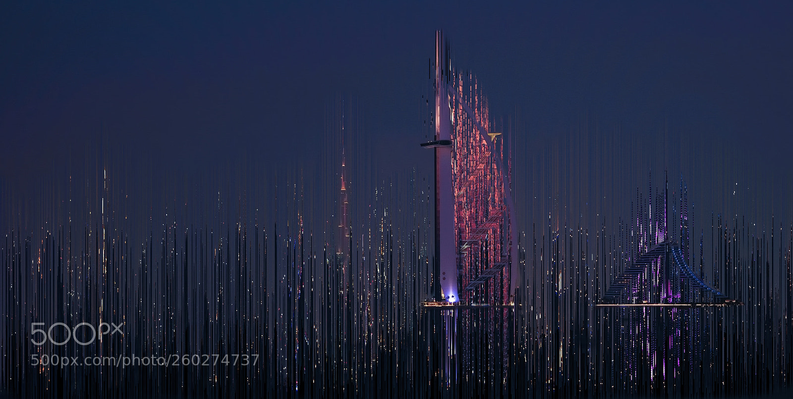 Fujifilm X-T2 sample photo. Burj al arab at photography