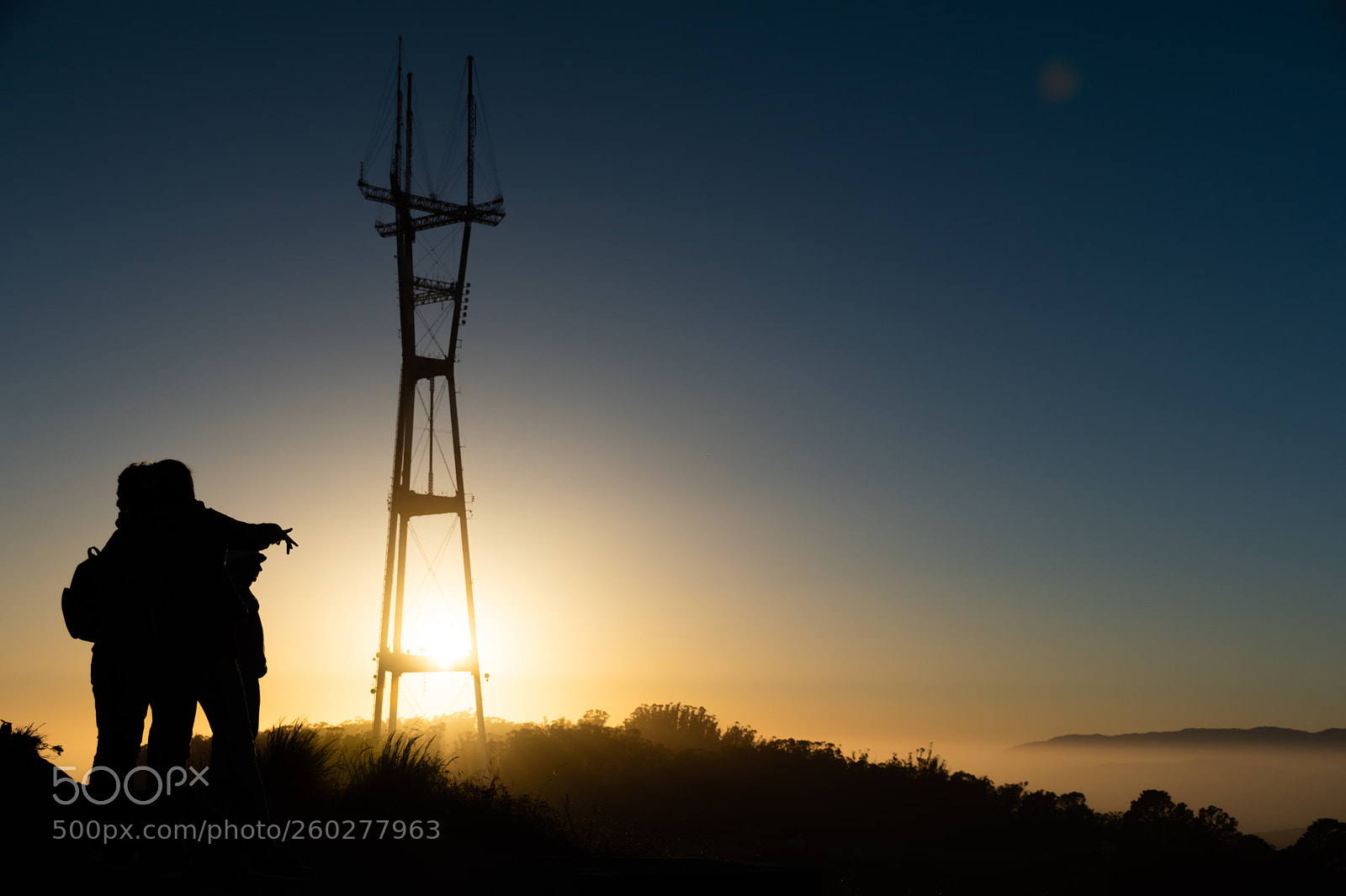 Nikon D5600 sample photo. Sutro tower at sunset photography