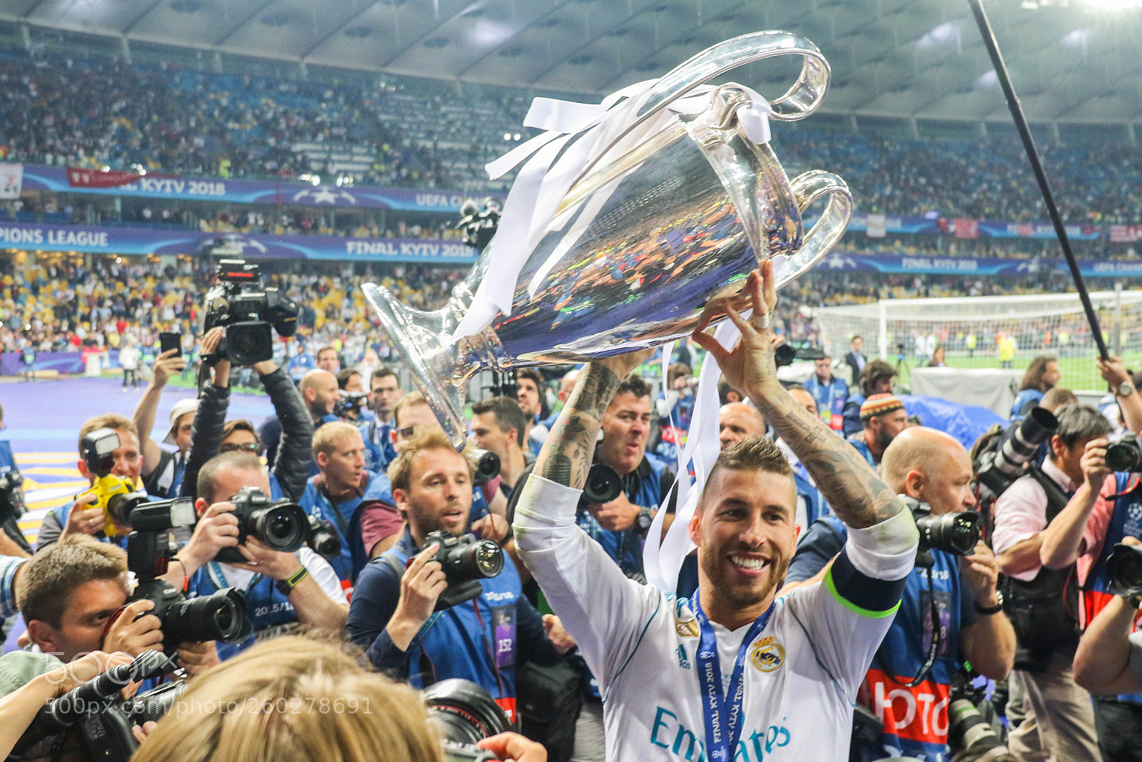 Canon EOS 7D Mark II sample photo. Sergio ramos and champions photography