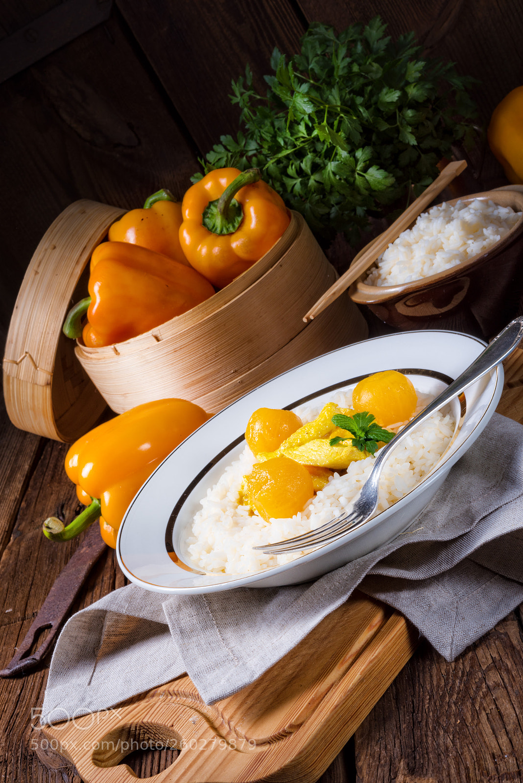 Nikon D810 sample photo. Chicken strips with rice photography