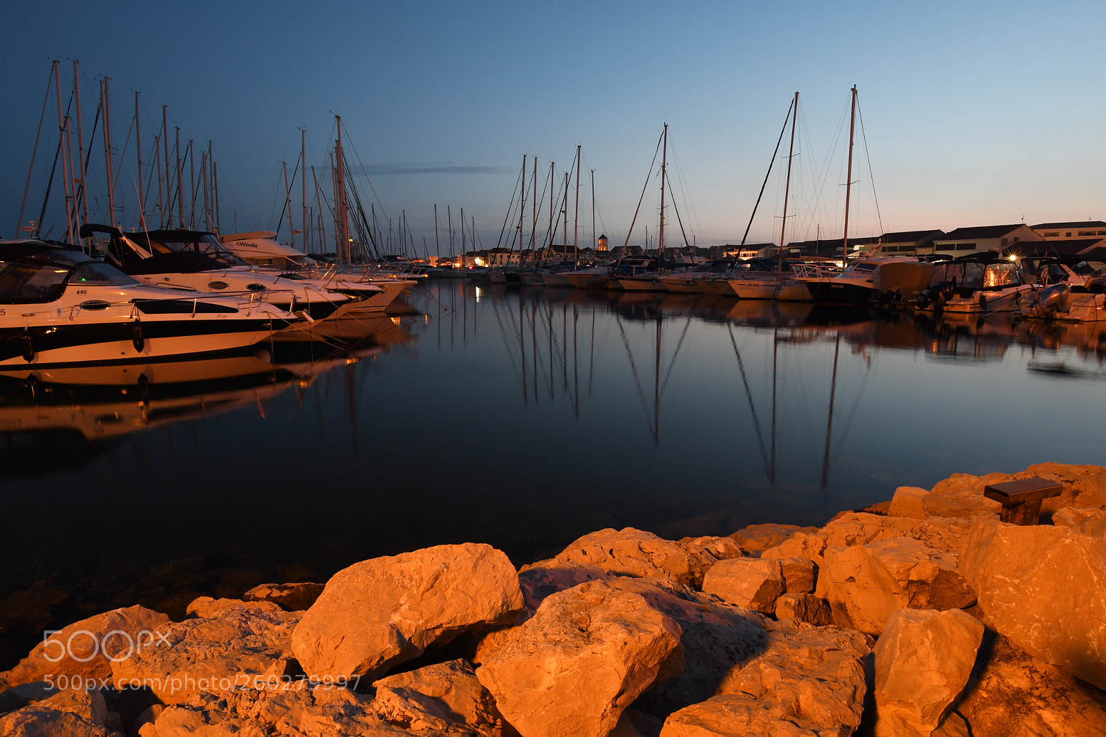 Nikon D7500 sample photo. Croation harbour by evening photography