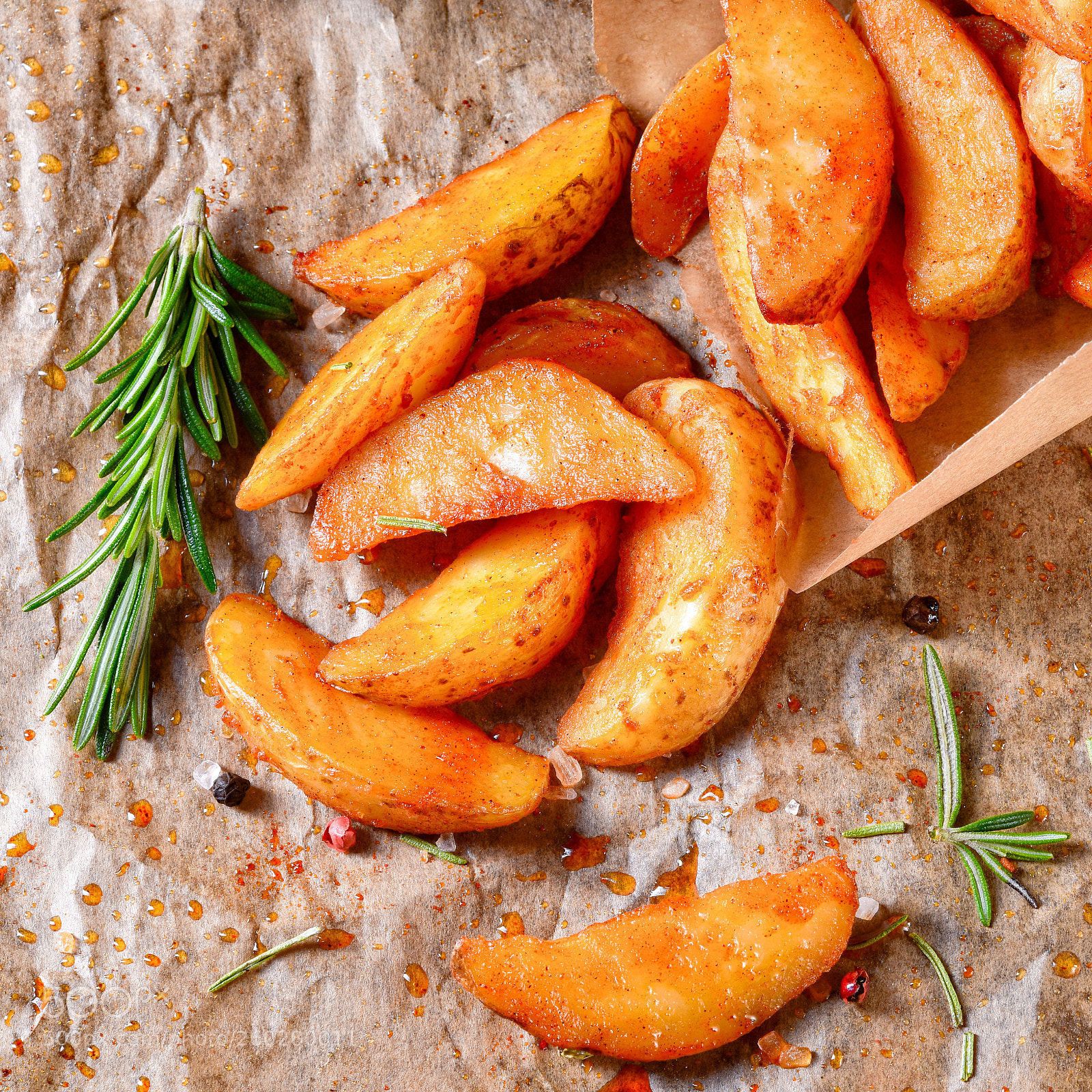 Nikon D810 sample photo. Rosemary potato wedges from photography