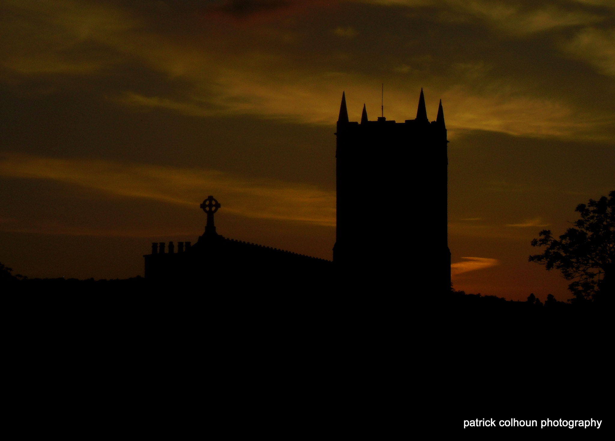 Pentax OPTIO LS465 sample photo. Sunset over the church photography