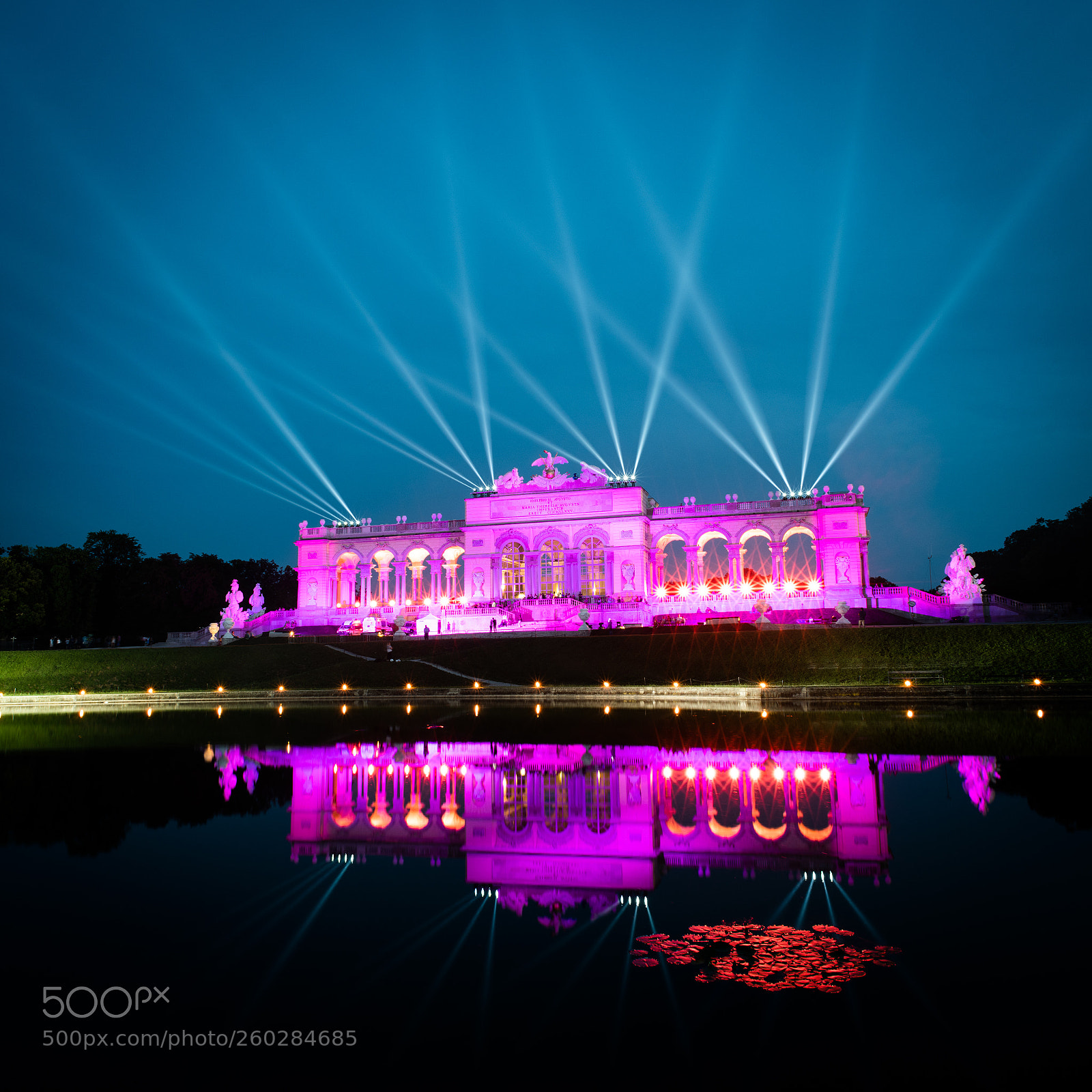 Nikon D850 sample photo. Gloriette during summernight festival photography