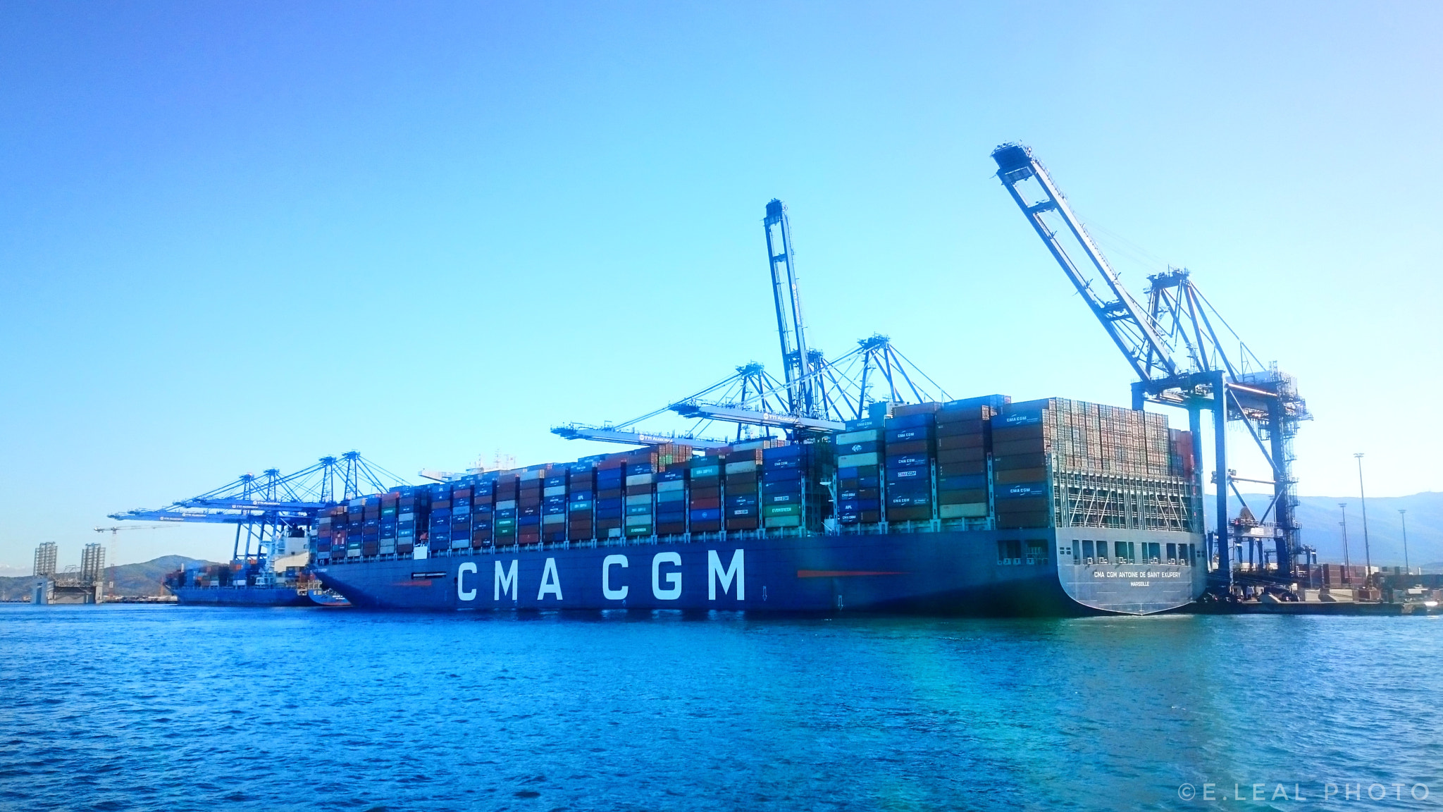 Sony Xperia Z2 sample photo. Cma cgm antoine de saint exupéry photography