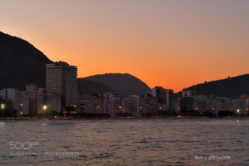 Nikon D500 sample photo. Sunset in copacabana. photography