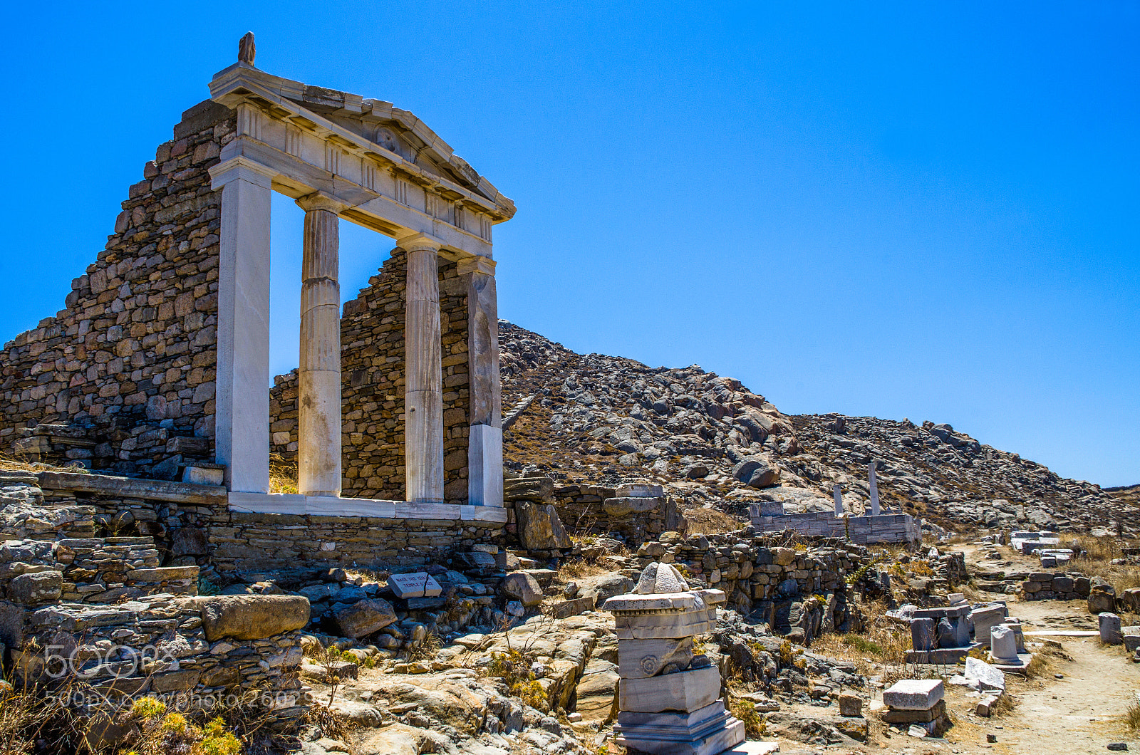 Nikon D7000 sample photo. Ruins at delos photography