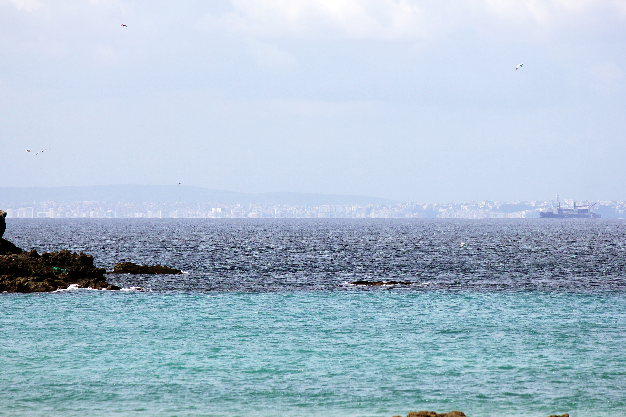 Canon EF-S 55-250mm F4-5.6 IS sample photo. Tanger view from tarifa photography