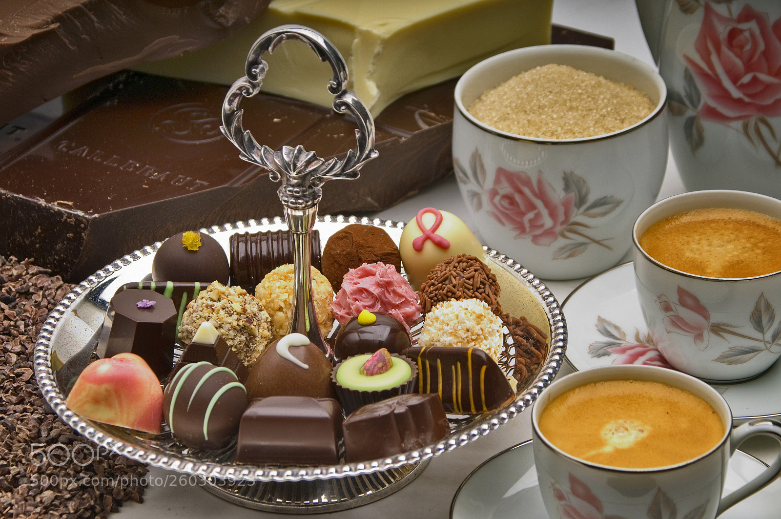Nikon D300 sample photo. Coffee and chocolates photography