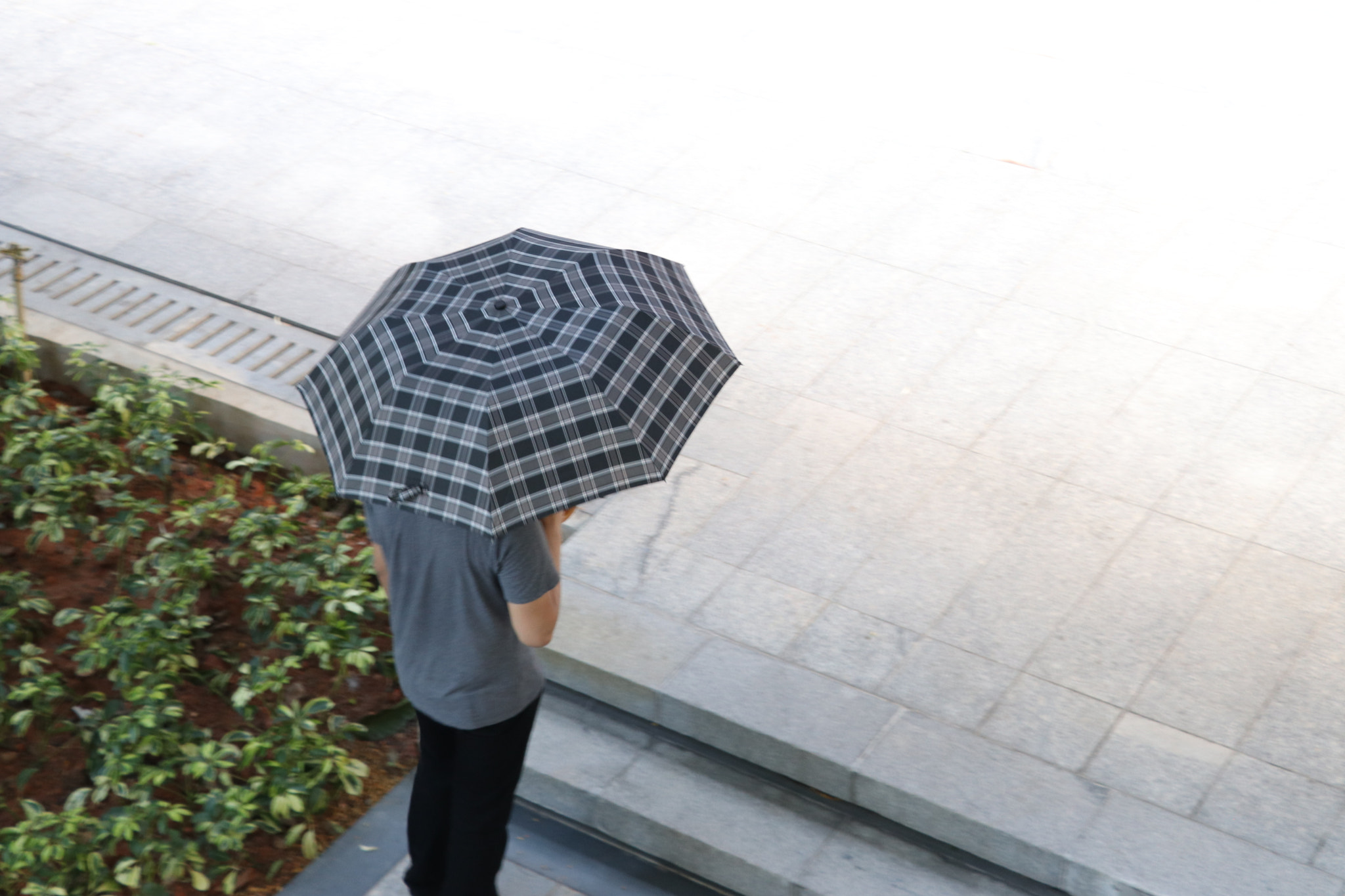 Canon EOS 77D (EOS 9000D / EOS 770D) sample photo. Man waiting for the downpour photography