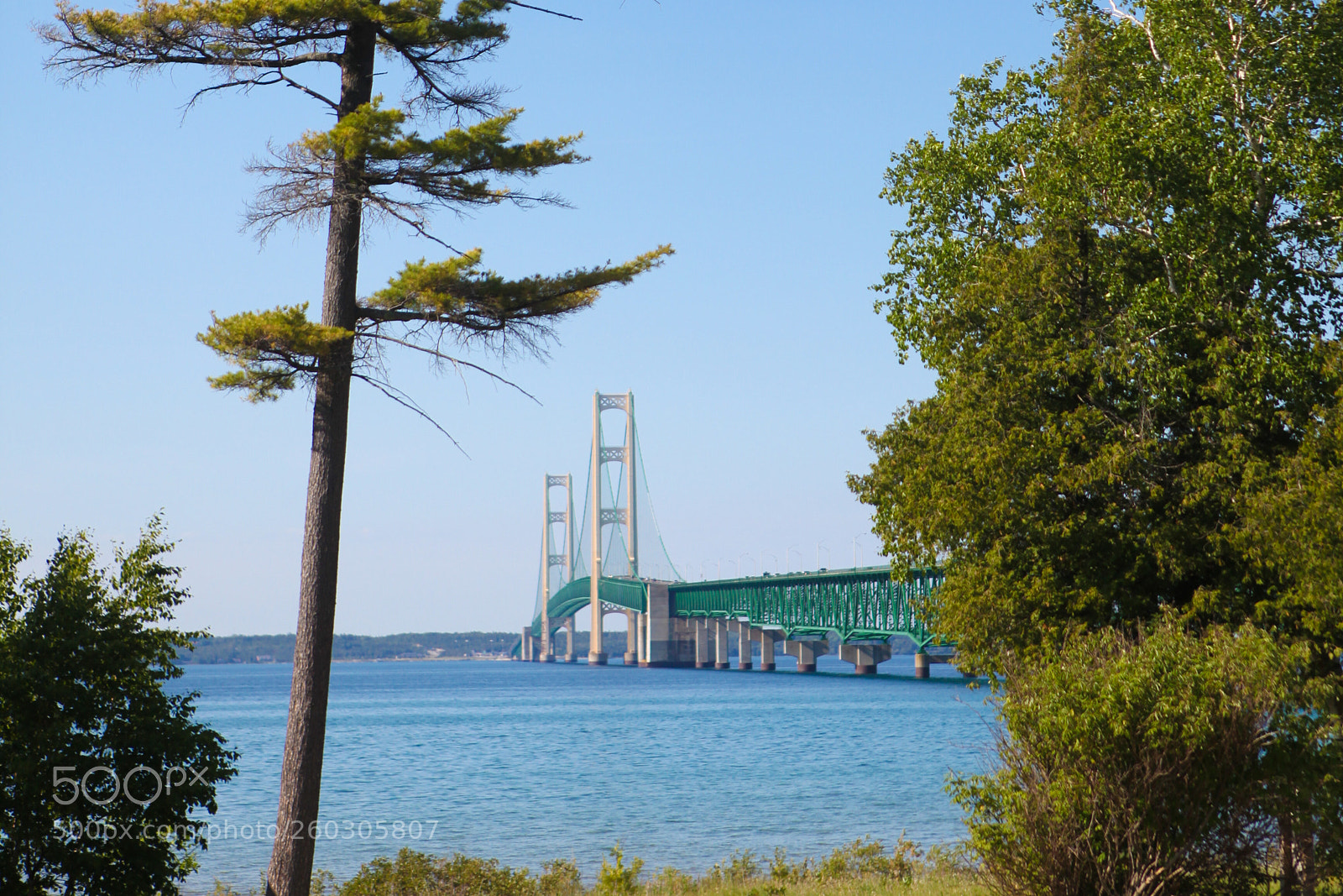 Canon EOS 5D Mark II sample photo. Mackinac bridge photography