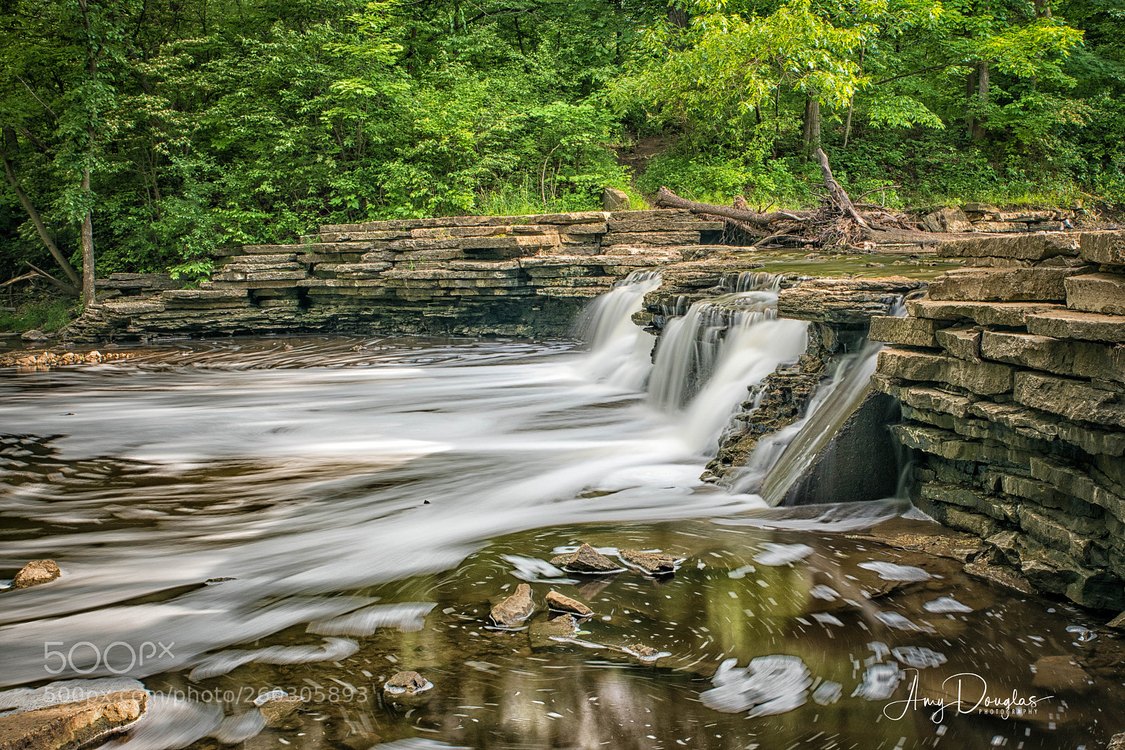 Nikon D810 sample photo. Waterfall glen in illinois photography