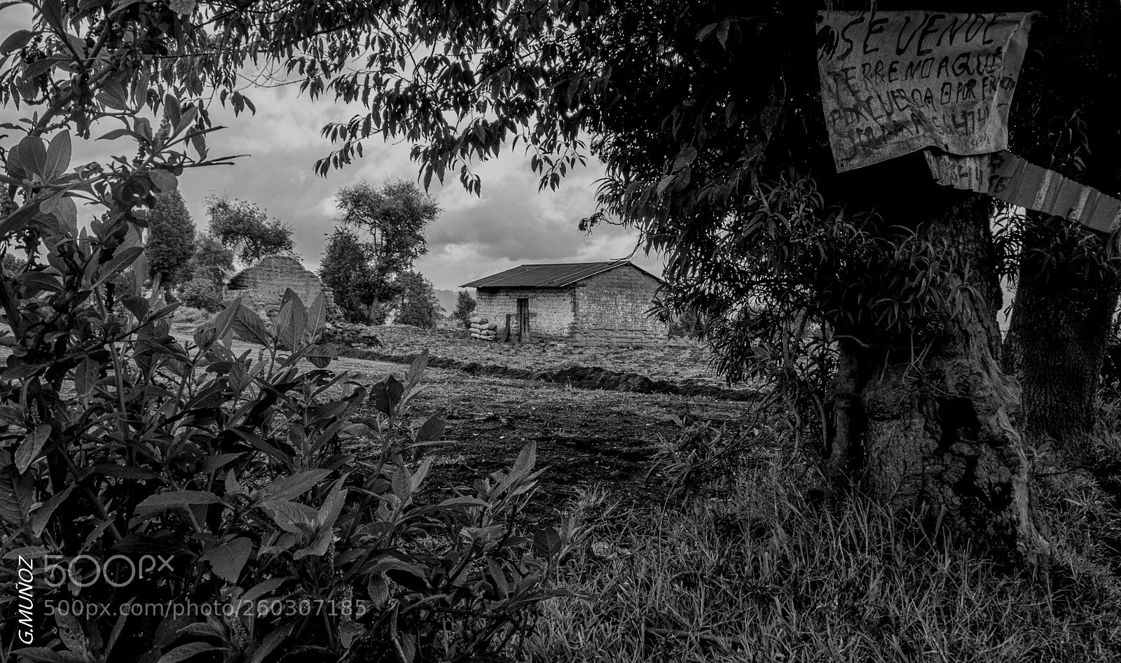 Nikon D3000 sample photo. Casita rural. photography