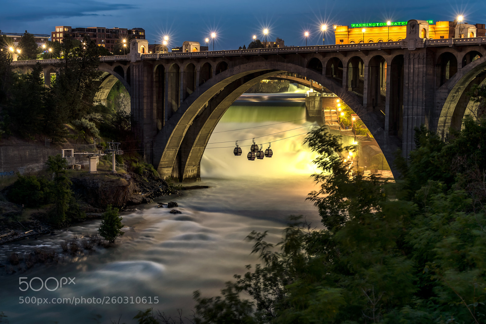 Nikon D800 sample photo. A nightscape of spokane photography