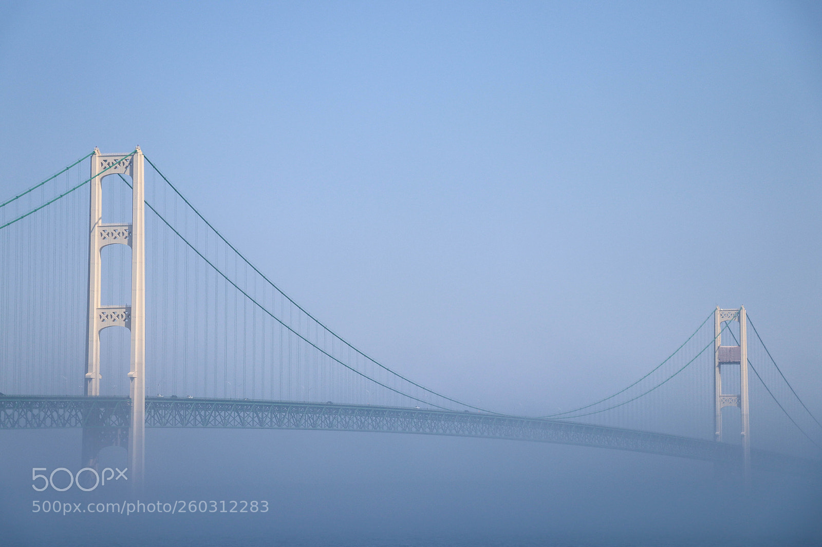 Canon EOS 80D sample photo. Mackinac bridge covered by photography