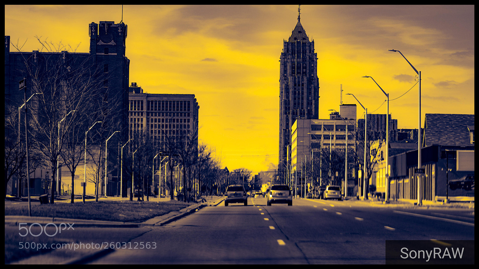Sony a6500 sample photo. Downtown detroit photography
