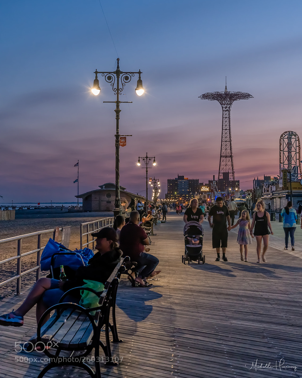 Nikon D850 sample photo. Coney island boardwalk photography