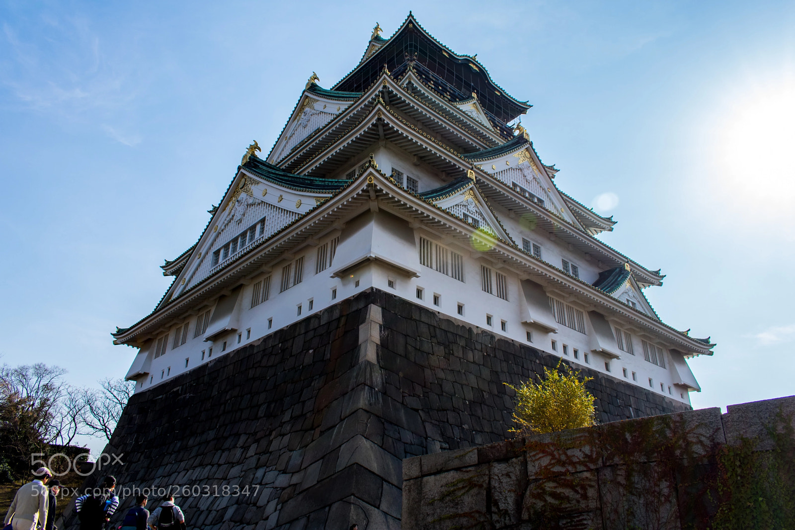 Nikon D3400 sample photo. Osaka castle photography