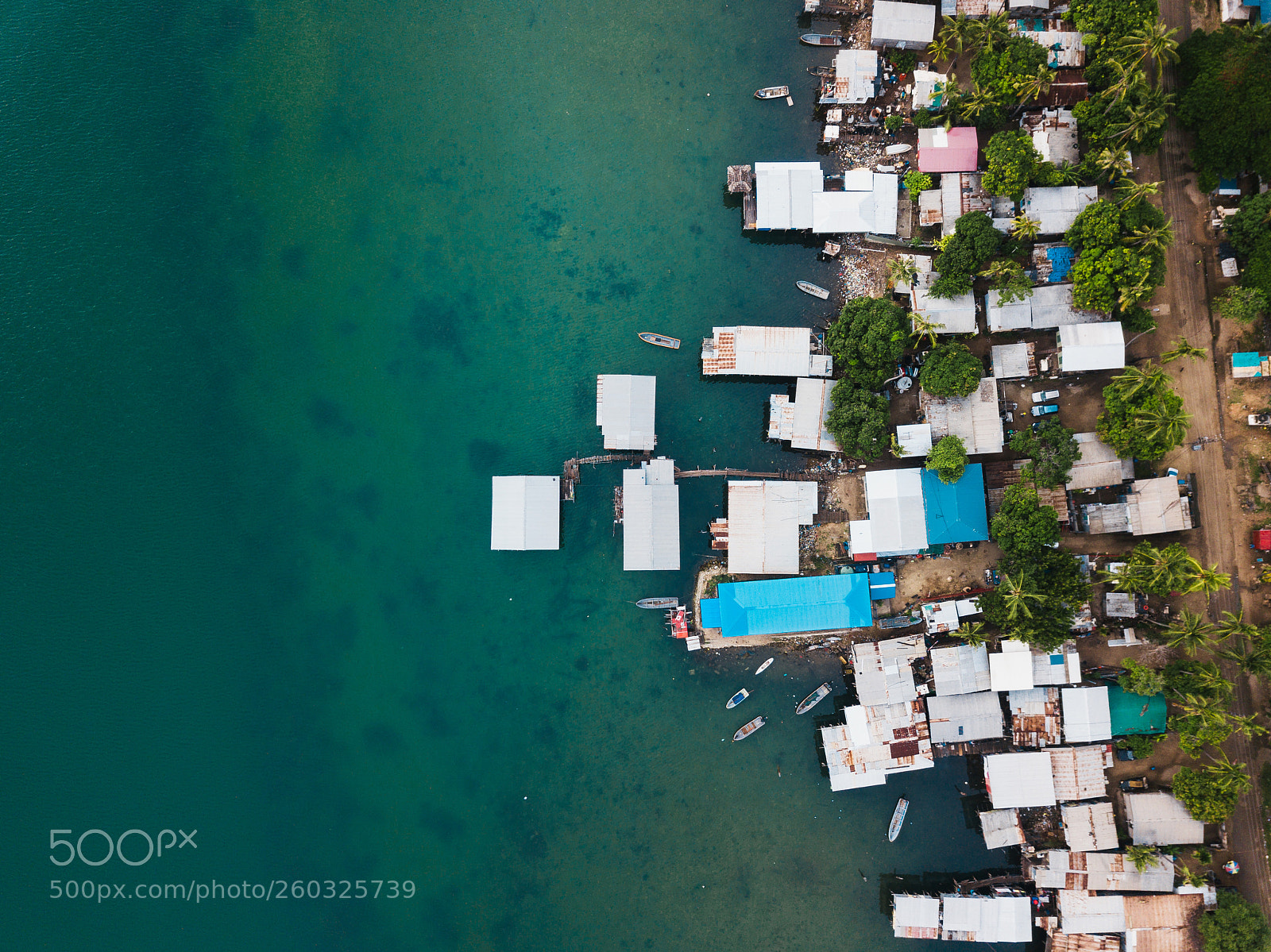 DJI FC220 sample photo. Remote village in papua photography