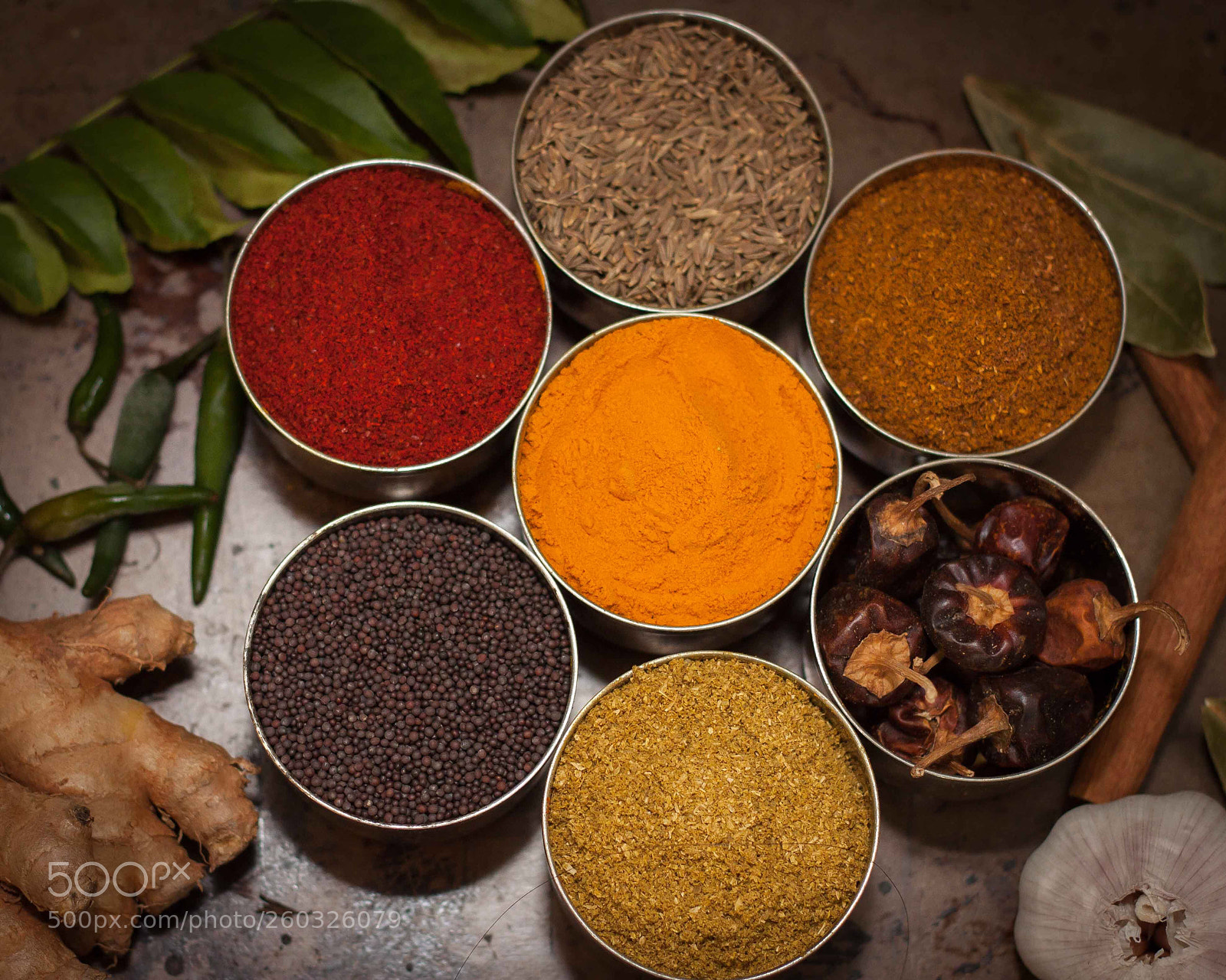 Canon EOS 500D (EOS Rebel T1i / EOS Kiss X3) sample photo. Indian spices photography