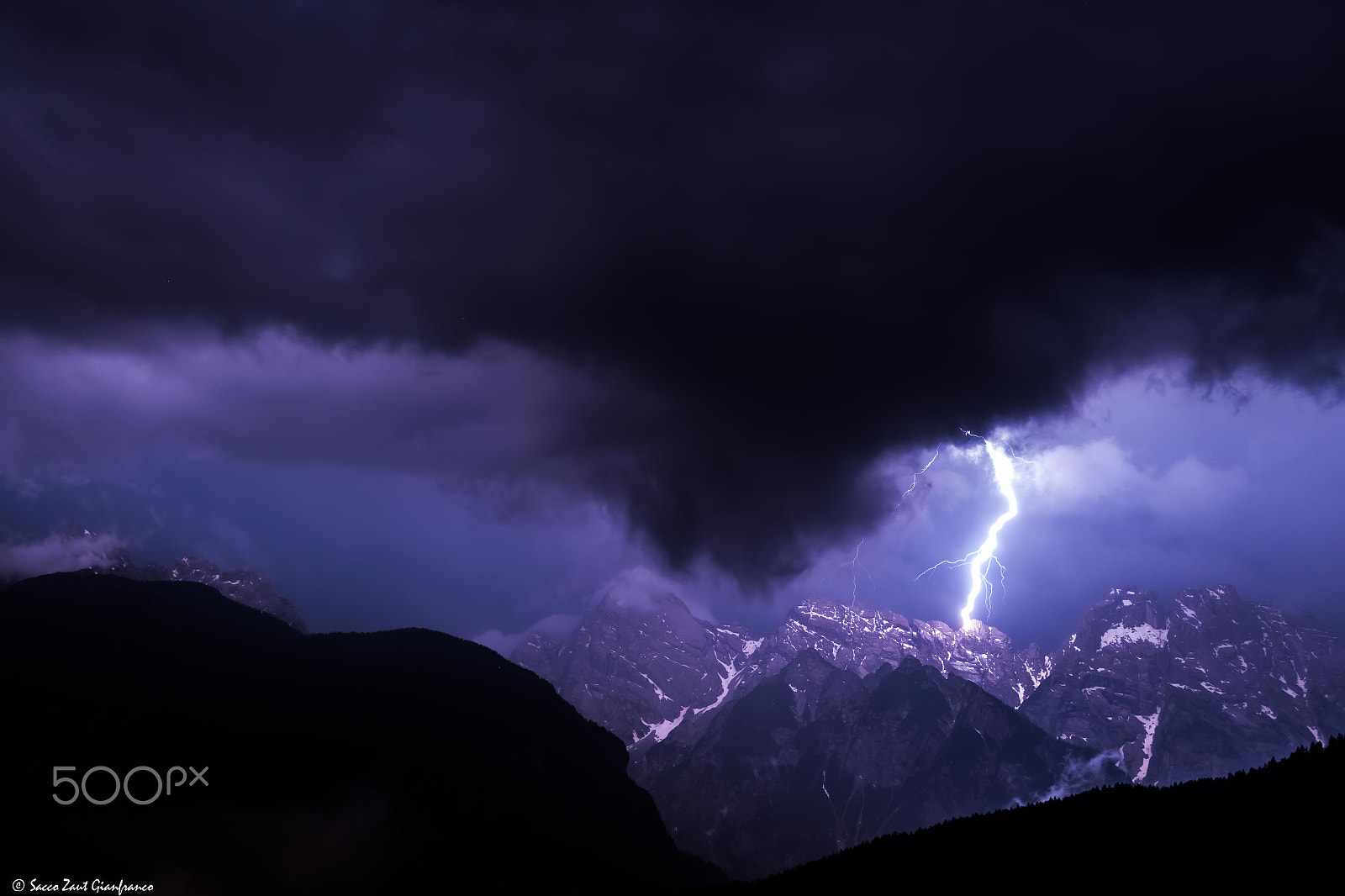 Leica V-Lux (Typ 114) sample photo. Dolomites storm photography
